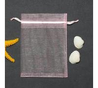 Bolsas de Regalo de Organza, Bolsas de Regalo de N 50 unids/lote 7*9/9*12/10*15/11*16/13*18cm bolsas de Organza con cordón bolsas de embalaje de joyería bolsa de regalo pequeña for fiesta de boda(Roze