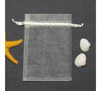 Bolsas de Regalo de Organza, Bolsas de Regalo de N 50 unids/lote 7*9/9*12/10*15/11*16/13*18cm bolsas de Organza con cordón bolsas de embalaje de joyería bolsa de regalo pequeña for fiesta de boda(Beig