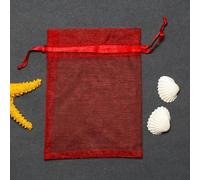 Bolsas de Regalo de Organza, Bolsas de Regalo de N 50 unids/lote 7*9/9*12/10*15/11*16/13*18cm bolsas de Organza con cordón bolsas de embalaje de joyería bolsa de regalo pequeña for fiesta de boda(Ross