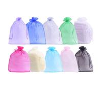 Bolsas de regalo de organza extragrandes con cord n Sansam, 20 unidades, 35 x 50 cm, bolsas de malla extragrandes con cord n para regalos de boda