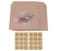 Bolsas de Regalo de Papel Kraft, Bolsas de Compras, Bolsas de Papel, Bolsas Kraft, Bolsas de Venta Al por Menor, Bolsas de Fiesta Navideña, Bolsas de Regalo Marrón con Estampado de Dibujos(ramo)