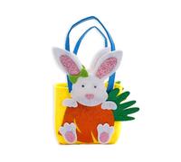 Bolsas de regalo de Pascua, conejos temáticos, decoración colorida, regalo adecuado para almacenamiento de huevos y suministros para festivales