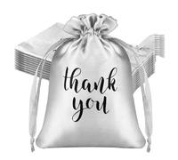 Bolsas de regalo de satén, 10 unidades, bolsas de regalo de agradecimiento, bolsas de regalo con cordón, joyas, bolsas de regalo, bolsas de regalo, bolsas de embalaje para cumpleaños, regalos, Acción