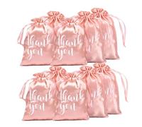 Bolsas de regalo de satén, 10 unidades, bolsas de regalo de agradecimiento, bolsas de regalo con cordón, joyas, bolsas de regalo, bolsas de regalo, bolsas de embalaje para cumpleaños, regalos, Acción