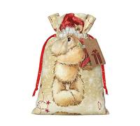 Bolsas de regalo de sombrero de Papá Noel y Feliz Navidad con cordón, bolsas de dulces de Navidad reutilizables para regalos, fiesta de Navidad, vacaciones