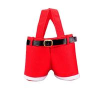 Bolsas de regalo de tela con temática navideña, diseño de pantalones de Papá Noel, soportes para caramelos, funda eficiente para botellas para decoraciones navideñas, festivales, bolsas de regalo
