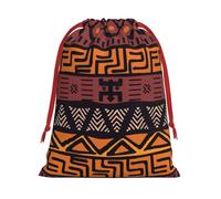 Bolsas de regalo de tela de barro africano con estampado tribal para Navidad, fiestas de vacaciones, varios tamaños