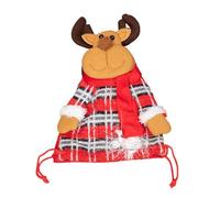 Bolsas de regalo de tela de Navidad, bolsas de regalo de Papá Noel, bolsas de muñeca de Papá Noel, decoración de Navidad, reutilizables, con cordón, bonitas bolsas de regalo para vacaciones