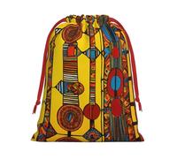 Bolsas de regalo de varios tamaños con estampado de nativos americanos, bolsas de regalo con cordón para mujeres, Navidad, cumpleaños, reutilizables