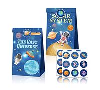Bolsas de regalo del espacio exterior Bolsa de regalo de astronauta espacial Bolsas de dulces de cielo estrellado Bolsas de regalo de papel de recuerdo de fiesta de Planet Galaxy