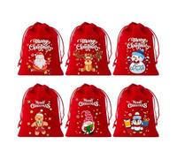 Bolsas de regalo navideñas, colección de sacos de muñeco de nieve impresos, contenedores decorativos de Navidad, paquetes de regalo de celebración de tela, familiares, hogar, bodas, uso de