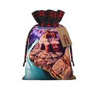 Bolsas de regalo navideñas con estampado de Beauty Grand Canyon, bolsas de regalo con cordón, regalos y recuerdos de fiesta de Navidad