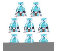 Bolsas de regalo navideñas, paquete de 8 bolsas para dulces, reutilizables, regalos, calcetines, , joyas, bodas, dulces, amigos y niños