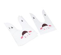 Bolsas de regalo para niños, 50 Uds., bolsas largas de EVA para aperitivos, 9,1x5,3 pulgadas, embalaje para hornear DIY, bolsas de regalo para dulces de Pascua, galletas de (Bolsa de galletas: 50