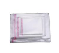 Bolsas de regalo para regalos, 100 bolsas de plástico transparente para embalaje de regalo, bolsas de celofán para caramelos, camisetas, ropa, impermeables, bolsas autoadhesivas para fiestas