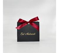 Bolsas de regalo para regalos Eid Mubarak, caja de regalo de Eid Mubarak, cajas de embalaje de caramelos, bolsa de festival islámico musulmán, cena familiar, recuerdos de fiesta, suministros de