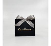 Bolsas de regalo para regalos Eid Mubarak, caja de regalo de Eid Mubarak, cajas de embalaje de caramelos, bolsa de festival islámico musulmán, cena familiar, recuerdos de fiesta, suministros de