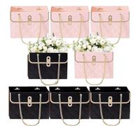 Bolsas de regalo Ramo - Flower Ramo Caja vacía | 8 de 8 bolsas de asas envuelven los arreglos florales embalaje de flores, bou regalo Bou bolsas de regalo ramo usan desig