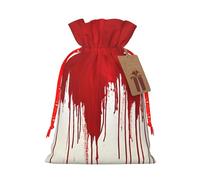 Bolsas de regalo reutilizables con cordón de terror de salpicaduras de sangre, para cumpleaños, bodas, regalos de fiesta y regalos festivos