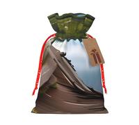 Bolsas de regalo reutilizables con cordón para regalo con estampado de Parque Nacional Glacier, accesorios o recuerdos