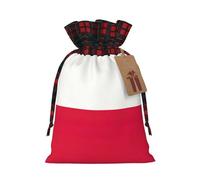 Bolsas de regalo reutilizables con estampado de bandera polaca, bolsas festivas con cordón, aniversarios, recuerdos de boda