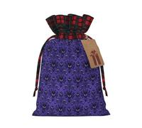Bolsas de regalo reutilizables con estampado de mansión embrujada, bolsas con cordón, aniversarios, recuerdos de boda