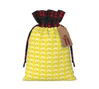 Bolsas de regalo reutilizables con estampado de papas fritas, bolsas festivas con cordón, aniversarios, recuerdos de boda
