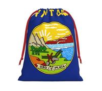 Bolsas de regalo reutilizables multiusos con estampado de bandera del estado de Montana, elegantes bolsas de regalo para mujeres, bolsas de regalo de Navidad