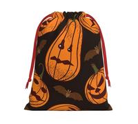 Bolsas de regalo reutilizables multiusos con estampado de calabaza de Halloween, elegantes bolsas de regalo para mujeres, bolsas de regalo de Navidad