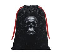 Bolsas de regalo reutilizables multiusos con estampado de calavera gótica, elegantes bolsas de regalo para mujeres, bolsas de regalo de Navidad