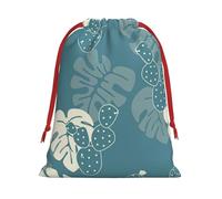 Bolsas de regalo reutilizables multiusos con estampado de hojas bonitas, elegantes bolsas de regalo para mujeres, bolsas de regalo de Navidad