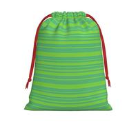 Bolsas de regalo reutilizables multiusos con estampado de rayas verdes, elegantes bolsas de regalo para mujeres, bolsas de regalo de Navidad