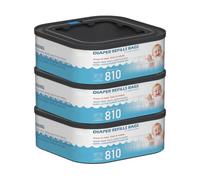 Bolsas de repuesto cuadradas jumbo compatibles con cubos compactos de Diaper Genie Compact y Classic con capacidad para hasta 810 pañales de tamaño recién nacido por recambio, paquete de 3