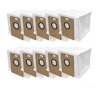 Bolsas de repuesto para aspiradoras Lydsto R1 para Edge, Eve RookS, R1D para Edge, para aspiradoras MiWhole M9 Lite, paño lavable con sello fuerte, antiobstrucción de alta capacidad (paquete de 10)