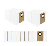 Bolsas de repuesto para robot aspirador Ultenic-T20 Pro, contenedores de polvo de 3.5 L con filtro fundido, tela no tejida, paquete de 4/10 (paquete de 10)