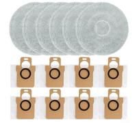 Bolsas de repuesto y toallitas para aspiradora JONR para aspiradora P20 Pro, 8 bolsas antiobstrucción con cierre fuerte, 6 almohadillas de microfibra para limpieza profunda, juego de accesorios