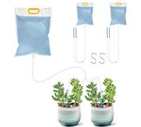 Bolsas de Riego por Goteo, SilverChry 2 Piezas de 3,5 l Dispositivo de Riego por Goteo para Plantas de Interior, Sistema de Rego por Goteo para Macetas de Interior, 25 x 39cm