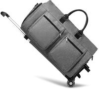 Bolsas de Ropa con Ruedas, Bolsa de Ropa con Ruedas, Bolsa de Ropa de Viaje con Compartimento para Zapatos, Bolsa de Lona con Ruedas, Bolsa de Traje, Bolsa de Fin de Semana para Mujeres u Hombres,