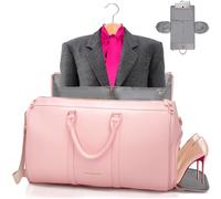 Bolsas de Ropa para Viajes, Bolsas de Ropa Convertibles para Viajes, Bolsa de Ropa Grande para Colgar, Bolsa de Ropa para Viajes, Bolsas de Ropa de Cuero para Viajes, Pink, Bolsas de Ropa para Viajes