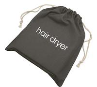 Bolsas de Secador de Pelo Bolsa con Cordón de Algodón Bolsa para Secador de Pelo, 11.8 por 13.8 Pulgadas (Gris Oscuro)