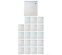 Bolsas de sellado al vacío para almacenamiento de filamentos - Bolsas reutilizables a prueba de humedad compatibles con PLA para PETG ABS Nylon Fibra de Carbono - 300 x 340 mm PP transparente (20