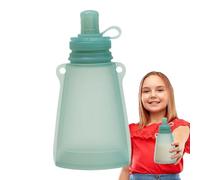 Bolsas de silicona - bolsas de alimentos a prueba de fugas, salsa de manzana de comida para bebés | Bolsas de silicona de agua fáciles de exprimir alimentos de silicona, a prueba de fugas, líquido