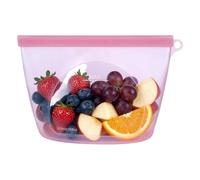 Bolsas de silicona para almacenamiento de alimentos, 1000 ml, aptas para horno, con área para escribir