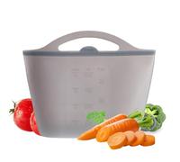 Bolsas de silicona reutilizables, bolsas de almacenamiento de pie, recipientes seguros para congelador, sello de cremallera respetuoso con el medio ambiente, resistente al calor, juego de bolsas de