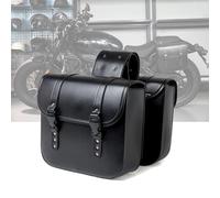 Bolsas de Sillín de Motocicleta para Harley Davidson Street Glide CVO, Alforjas de La Motocicleta de Cuero de PU, Bolsa de Equipaje para Motocicletas, Bolsas Laterales para Moto, B