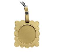 Bolsas de soporte de anime de materiales de poliuretano para un almacenamiento seguro, bolsa de moda, diseño portátil, llavero de moda, Amarillo, 75 mm, Mass Beauty