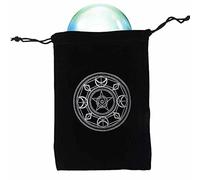 Bolsas de Tarot | Bolsa de almacenamiento de cartas de tarot de magia negra misteriosa | Tarot Carta de dados Bolsa de almacenamiento Tarot con cordón Tarot Bolsa de joyería para amantes del Tarot