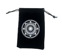 Bolsas de Tarot con Cordones, portatarjetas del Tarot,Estuche de joyería Reutilizable de Franela de Tarot con Cordones | para Tarjetas de Tarot Bolsillo portátil PE, New O,