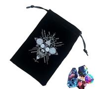 Bolsas de Tarot con Cordones, Tarjetero del Tarot - Funda para Cartas del Tarot de Franela con cordón Bolsa de Tarot Reutilizable | Bolsa de Tarot portátil Funda, New P, riferimento Alla