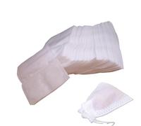 Bolsas de té reutilizables para café y té, bolsas naturales sin blanquear para café frío, 100 bolsas naturales sin blanquear para café frío, bolsas de filtro de té no tejidas para té suelto y café